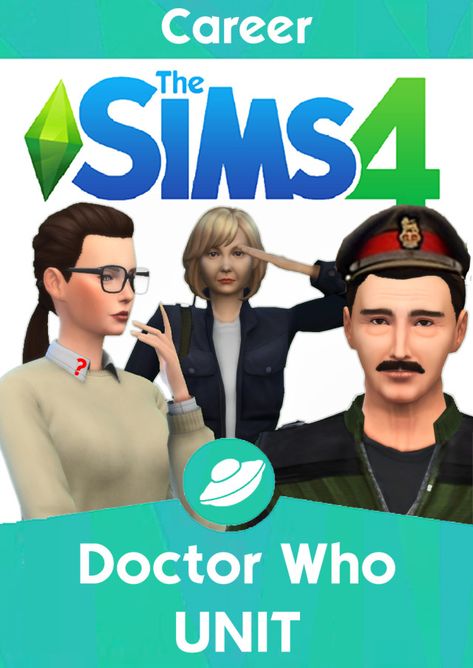 UNIT Career - Doctor Who (Sims 4) Doctor Who Sims 4 Cc, Doctor Who Bathroom, 4th Doctor, New Mods, Timey Wimey Stuff, The Grim, Sims Mods, New Career, Sims 4 Mods