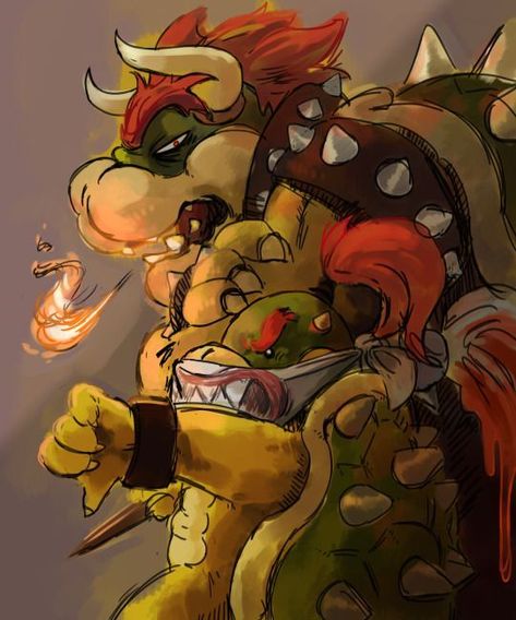 Bowser - Bowser Jr | Super mario art, Mario art, Super mario bros Bowser Jr, King Koopa, Mario Fan Art, Super Mario And Luigi, Mario Games, Mario Nintendo, Super Mario World, Super Mario Art, Nintendo Art