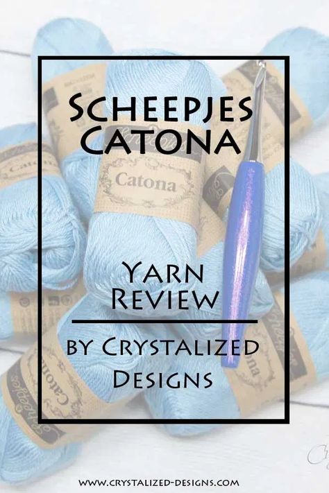 Looking for a new cotton yarn to try? Check out this Scheepjes Catona yarn review to get more details and see what projects work well with this yarn. #yarn #yarnreview #scheepjesyarn #scheepjescatona Scheepjes Catona, Crochet Tools, Sport Weight Yarn, Vibrant Blue, Crochet Yarn, Crochet Tutorial, Cotton Yarn, Crochet Hooks, Natural Cotton