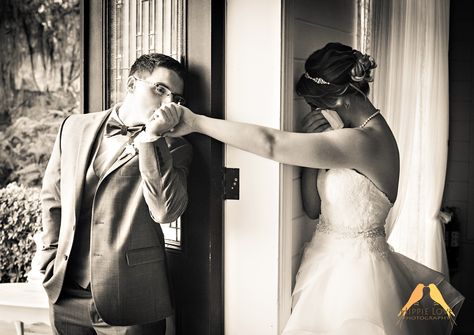 Bride and groom first touch at Cross Creek Ranch chapel. First Time Love, Wedding Photography Bride And Groom, Wedding Photography Checklist, Dresses For Summer, Groom Pictures, Wedding Photography Bride, Wedding Picture Poses, Best Wedding Photography, Photography Bride