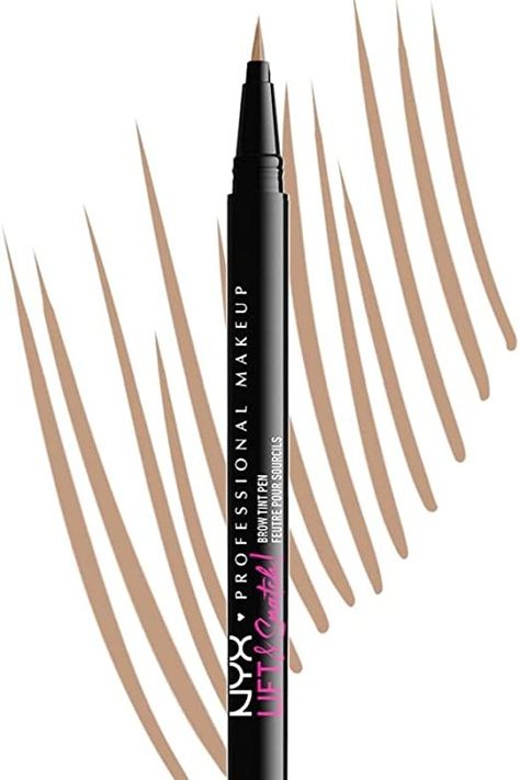 NYX eyebrow pen #eyebrow #makeup #browpen Nyx Eyebrow Pencil, Nyx Eyebrow, Nyx Eyeliner, Blonde Eyebrows, Eyebrow Tint, Ideal Makeup, Morning Makeup, Brow Tint, Eyebrow Pen