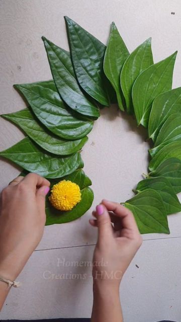 Homemade Creations on Instagram: "#backdroop #backdropdecoration #betelleaf #betelleavesdecoration#festivaldecoration #backgrounddecoration#flowerdecoration# . . . @homemade_creations_hmc" Betel Leaf Decoration, Leaf Decoration Ideas, Betel Leaf, Leaf Decoration, Background Decoration, Leaf Decor, Backdrop Decorations, Decoration Ideas, Plant Leaves