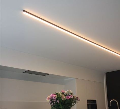 Bandeau Led Plafond, Minimalist Ceiling Light, Ceiling Mounted Light, Led Light Design, Unique Tables, Luminaire Design, Contemporary Lighting, Floor Lights, Decorating Tips