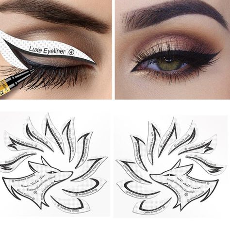 Winged Eyeliner Stencil, Cat Eyeliner Stencil, Eyeliner Tape, Makeup Template, Eyeliner Guide, Eye Makeup Stencil, Eye Stencil, Crayon Eyeliner, Makeup Stencils