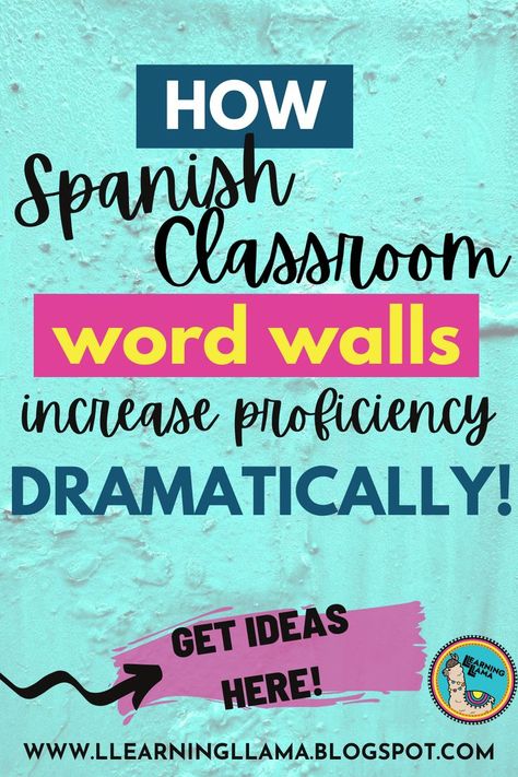 Spanish Word Wall Classroom, Spanish Classroom Bulletin Board Ideas, Dual Language Bulletin Boards, Spanish Class Bulletin Board Ideas, Spanish Class Bulletin Boards, Spanish Classroom Ideas, Spanish Signage, Spanish Bulletin Board Ideas, Spanish Classroom Decor Ideas