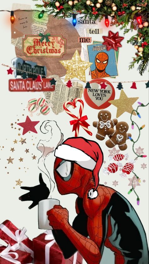 Cute Spiderman Background, Christmas Spider Man Wallpaper, Spider Man Christmas Wallpaper, Spider Man Wallpaper Christmas, Spiderman Christmas Wallpaper, Spiderman Wallpaper Christmas, Merry Christmas Spiderman, Christmas Wallpaper Spiderman, Christmas Profile