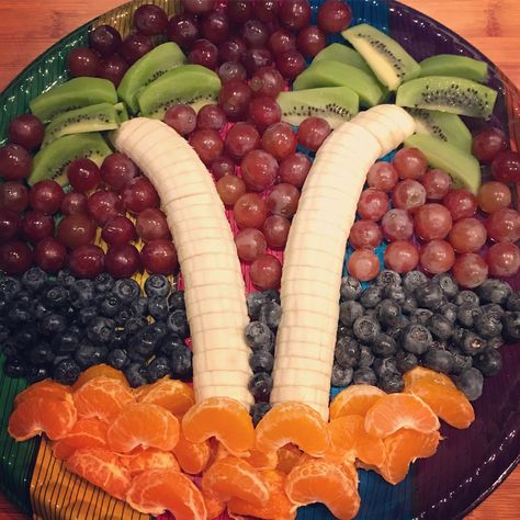 Beach Fruit Platter, Beach Fruit Tray, Beach Themed Fruit Tray, Luau Fruit Tray, Jungle Fruit Tray, Mermaid Fruit Tray, Safari Fruit Tray, Fruit Tray Party, Tiki Party Food