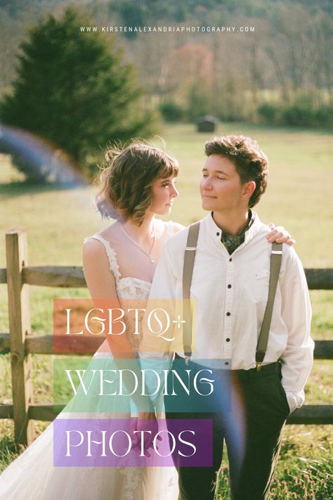 Queer Wedding Ideas | LGBTQ Wedding Photos. Hi! I'm Kirsten! I am a Wedding and Elopement photographer based out of Asheville, NC that is ready to travel anywhere to capture your love story. Need a queer inclusive photographer to capture your colorful wedding theme with a documentary style photography? I would love to be considered for your Asheville Wedding. Let's chat www.kirstenalexandriaphotography.com Colorful Wedding Theme, Documentary Style Photography, Queer Weddings, Asheville Wedding, Lgbtq Wedding, Let's Chat, Colorful Wedding, Style Photography, Elopement Inspiration