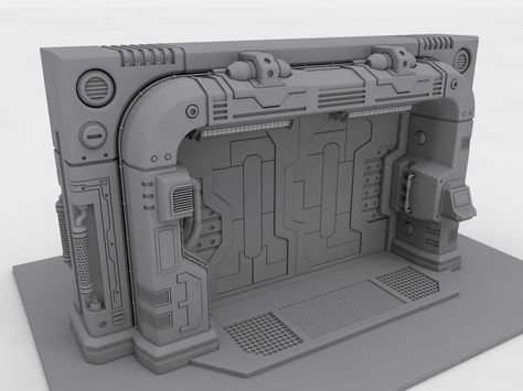 sci fi hatch - Google Search Scifi Door, Sci Fi Hallway, Futuristic Interiors, Prop Reference, Environment Modeling, Ship Interior, Scifi Environment, Scifi Interior, Sci Fi Wall