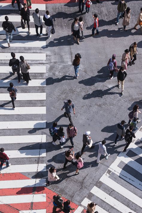 Pedestrian Lane, Prayer Pictures, Winter In Japan, Japan Temple, People Crowd, Advertising Ads, A Level Art, Urban Life, Drone Photography