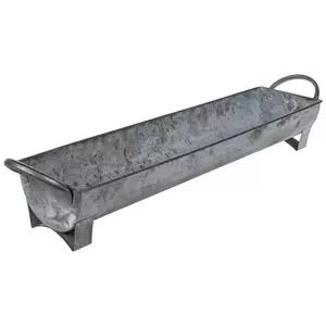 Galvanized Trough, Metal Trough, Rustic Farmhouse Furniture, Galvanized Tray, Fall Accents, Trough Sink, Foam Pumpkins, Food Candles, Metal Baskets