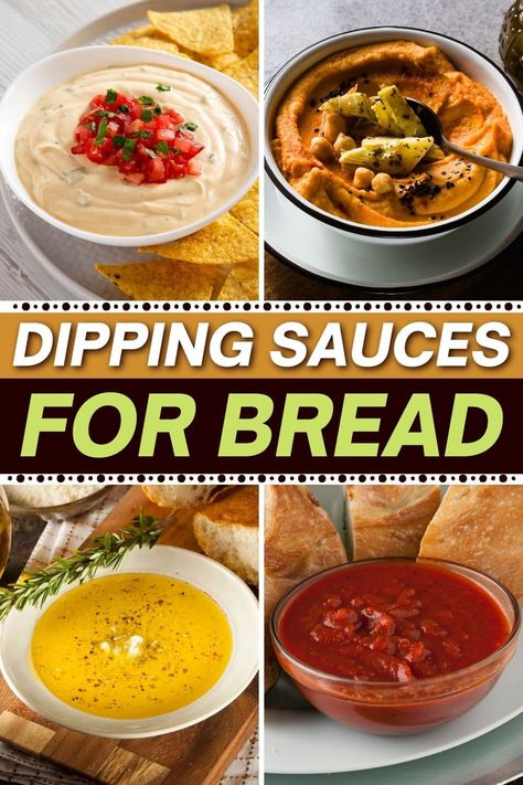 These dipping sauces for bread are the perfect way to indulge. From olive oil to marinara to queso, get your carb fix with these delicious bread sauces. Best Dipping Sauces, Bread Easy Recipes, Bread Dipping Sauce, Gf Appetizers, Bread Dips Recipes, Bread Dipping Oil Recipe, Dipping Oil Recipe, Olive Oil Dip For Bread, Bread Oil