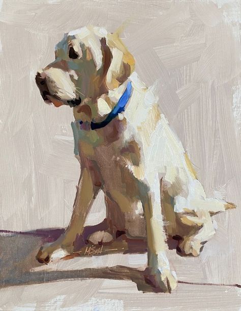 Labrador Art, Dog Portraits Art, Oil Painting Inspiration, Impressionism Art, Oil Painters, Dog Paintings, Cute Art Styles, Custom Pet Portraits, Unconditional Love