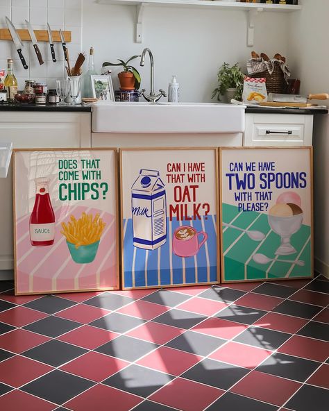 ✨THEY’RE LIVE✨ Our newest 3 prints are now available to purchase online! 🥛🍨🥄🍟🥐☕️ anddddddd you can also take advantage of our Summer promo and enjoy 17% off this collection 🛒 If you ask me, I think they look great as a little set 😉 and also pretty mega as a stand-out piece on their own, so treat yourself this BH 〰️ available in multiple sizes and large format and as ready-to-hang framed pieces too 🖼️ *17% off valid until 31st August with code WEMADEIT #newprints #artprints #newproducts #p... Summer Promo, Black Friday Promo, Gallery Wall Art Prints, A4 Prints, House Things, Online Printing Services, Large Format, Art Gallery Wall, Online Printing