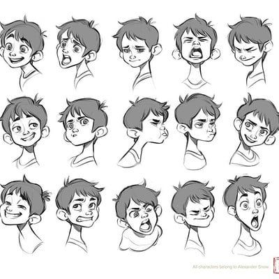 Tb Choi, Face Sketches, Cartoon Expression, Drawing Face Expressions, Sketches Art, 얼굴 드로잉, Cartoon Hair, Character Model, 디즈니 캐릭터