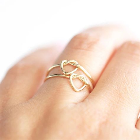 Heart Love Knot Rings 14K Gold Filled Heart Knot Ring Boho Minimalist Knuckle Ring Gold Jewelry Gold Knuckle Rings Gold, Heart Knot Ring, Knot Rings, Heart Knot, Love Knot Ring, Knuckle Ring, Boho Minimalist, Knuckle Rings, Knot Ring