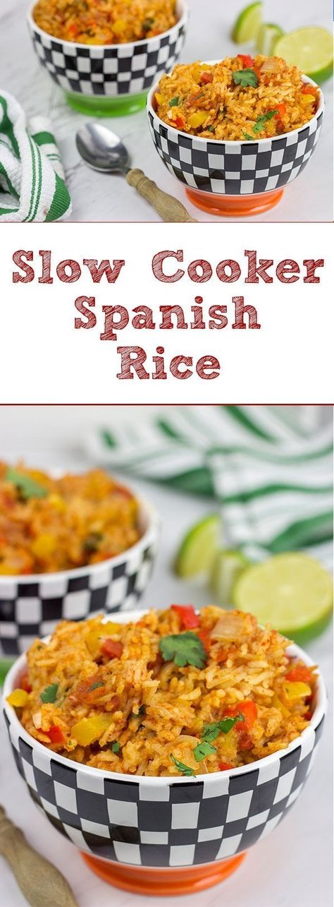 Slow Cooker Spanish Rice | Spicedblog Slow Cooker Spanish Rice, Rice In Crockpot, Spanish Rice Recipe, Easy Rice Recipes, Dog Days Of Summer, Spanish Rice, Crockpot Recipes Slow Cooker, Super Easy Recipes, Cold Nights