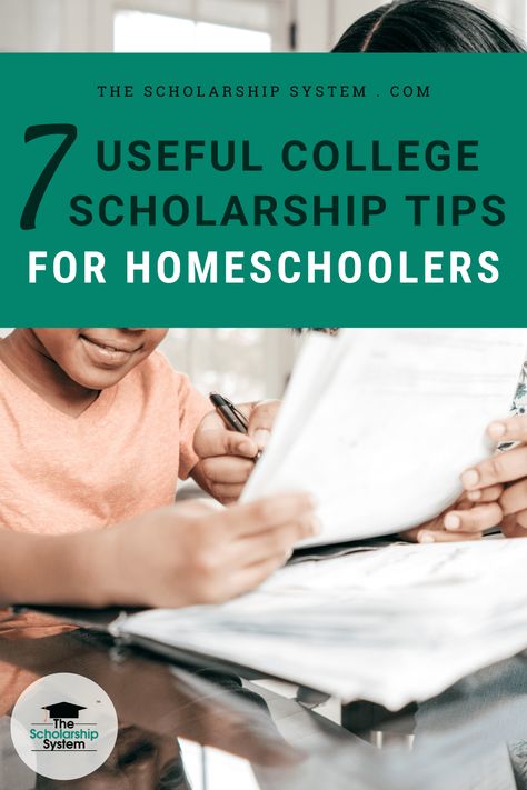 If your child is hoping to land some money for college, here are seven amazing scholarship tips for homeschoolers. College Parents, Tips For College, Grants For College, College Debt, Financial Aid For College, College Scholarships, College List, College Money, Homeschool High School