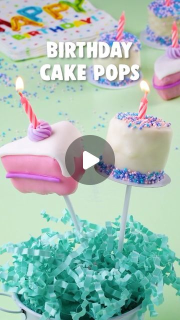 Birthday Cakepops Ideas, Birthday Cake Pops Ideas, Birthday Cake Cake Pops, Fancy Cake Pops, Birthday Pops, Party Desert, Birthday Cake Pop, Minnie Cakes, Fun Cake Pops