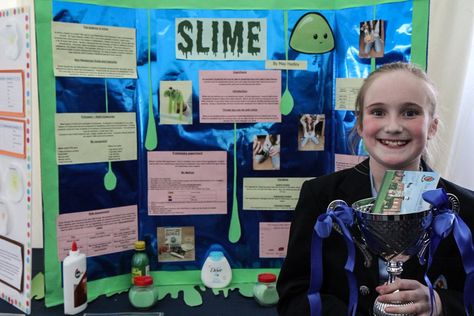 Slime Science Fair Project Board Ideas, Slime Science Fair Project Board, Science Fair Project Board, Science Fair Projects Ideas, Slime Science Fair Project, Winning Science Fair Projects, Slime Science, Kids Science Fair Projects, Science Conference