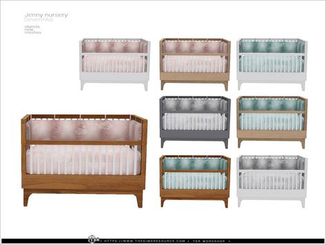 Sims 4 Cc Baby Cribs, Sims 4 Cc Cribs, Crib Sims 4, Sims 4 Cribs, Sims 4 Cc Nursery Furniture, Sims 4 Crib Cc, Sims 4 Nursery Cc, Sims 4 Nursery, Sims4 Furniture