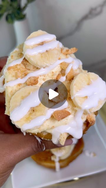 Banana Pudding Doughnut, Banana Pudding Donut, Banana Pudding, Breakfast Ideas, Food Blogger, Donuts, Cake, On Instagram, Instagram