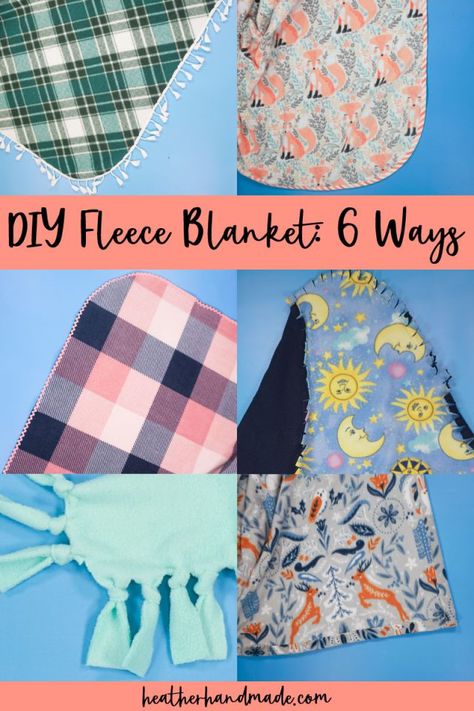 Diy Fleece Blanket, Fleece Blanket Edging, Fleece Diy, Blanket Sewing, Charity Sewing, Make A Blanket, Fleece Projects, No Sew Fleece Blanket, Polar Fleece Blankets