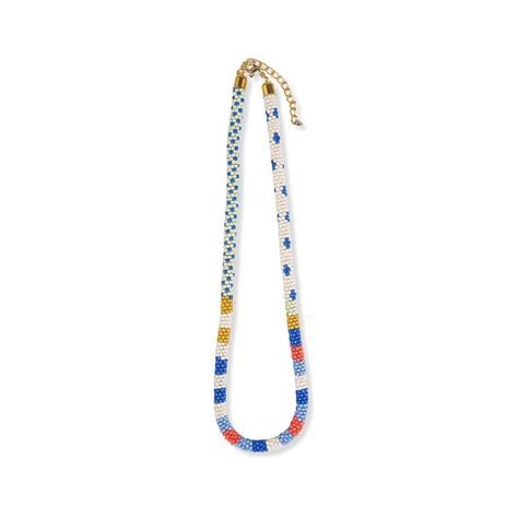 PRICES MAY VARY. It's easy to get tied up in the artistry of our Rope collection - we're obsessing over it ourselves! The skills used to weave these necklaces by hand are truly magical. Style tip: This coastal-inspired colorway is a statement maker. Bold enough to stand alone, yet extendable + perfect for layering with your go-to petite gold chain. 18" L + 2" Extender Handmade by skilled artisans in India. 5% of proceeds from every order is donated to Commit2Change- an organization dedicated to Solid Necklace, Beaded Boho Necklace, Boho Necklaces, Human Hands, Beaded Statement Necklace, Summer Necklace, Broken Chain, Modern Bohemian, Short Necklace