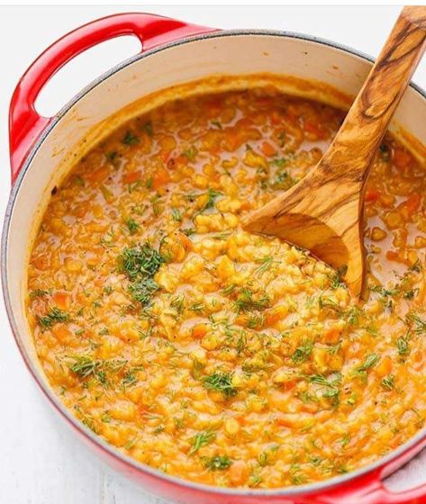 Lentil Benefits, Red Lentil Pasta, Lentils Benefits, Chicken Potato Soup, Red Lentil Recipes, Red Lentil Soup Recipe, Lentil Soup Recipe, Lentil Pasta, Unhealthy Snacks