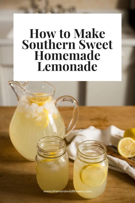 In this blog post, I will share a delightful recipe for making the most delicious Southern sweet homemade Lemonade! There's something magical about this timeless classic, especially during the hottest days of the year. As temperatures soar and the sun shines brightly, we yearn for that perfect glass of old-fashioned Lemonade to quench our thirst and bring a smile to our faces. Small Batch Lemonade, How To Make Lemonade With Lemons, How To Make Homemade Lemonade, Southern Lemonade, Sweet Lemonade Recipe, Lemonade Recipe Homemade, Tea Cubes, Home Made Lemonade, Old Fashioned Lemonade