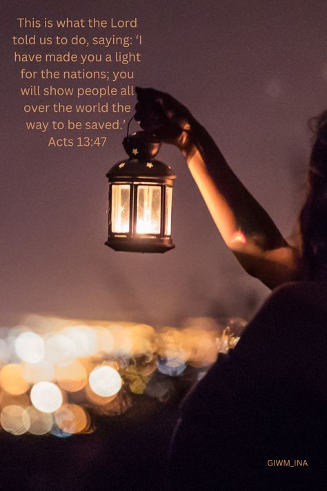 The message of Jesus Christ is what gives us light. We are called to be a shining light in this dark world. As Christians we must not put our lamp under a blanket or in the closet not to be seen. The world NEEDS our light that has been given to us through the salvation of Jesus Christ. We must be the positive, loving, caring, and calming illumination the world needs. Thank you Lord for being our light and help us not to dim ours in the darkness. God's Masterpiece Quotes, Jesus Is The Light Of The World, Jesus Light Of The World, Masterpiece Quotes, Candle Ceremony, Ceremony Candles, Journal Notes, Bible Journal Notes, Light Of Christ