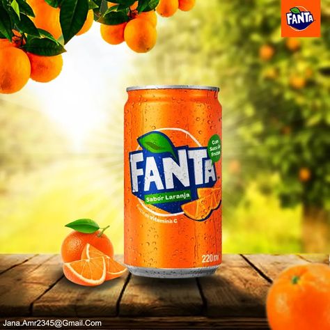 Fanta Can, Graphic Designs, Graphic Design Logo, Logo Graphic, Workout Videos, Beverage Can, Graphic Design, Fan Art, Fan