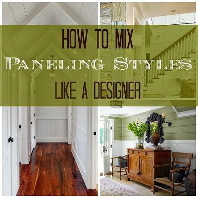 House Revivals: Is it Okay to Mix Paneling Styles? Mixing Wainscoting Styles, Mixed Paneling, Decorate Ideas, Wainscoting Styles, Chair Rail Molding, It Is Okay, Timber Panelling, House Details, Plank Walls