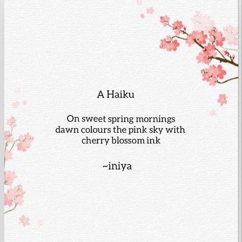 Cherry Blossom Poem, Cheery Blossoms Aesthetic, Sakura Quotes, Cherry Blossom Quotes, Blossom Quotes, Kawaii Quotes, Japanese Haiku, Poem Design, Tree Quotes