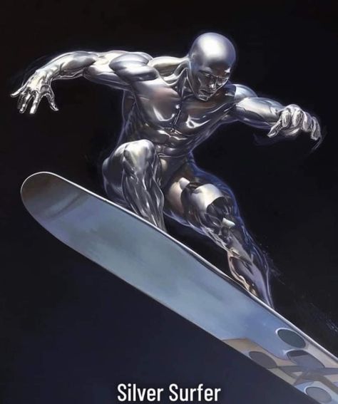 Silver Surfer Comic Art, Fantasy Person, Silver Surfer Movie, Silver Surfer Comic, The Silver Surfer, Superhero Pictures, Cosmic Comics, Toy Photography, Novel Characters