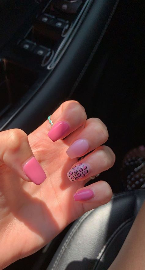 Hot Pink Leopard Print Nails, Pink Cheetah Print Nails, Pink Cheetah Nails, Cheetah Print Nails, April Nails, Animal Print Nails Art, Country Nails, Cheetah Nails, Leopard Print Nails