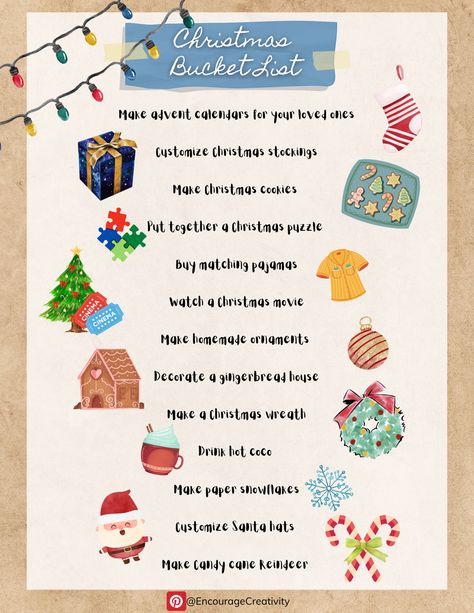 Free Printable! | Looking for a few things to do this Holiday Season? Here is a "Christmas Bucket list" that i've put together.📍Pin it, Save to your device, Print , enjoy! Happy Holidays! ❄️☃️ Christmas Break Bucket List, Holiday Bucket List, Holiday Bucket List Christmas, Kids Christmas Bucket List, Christmas Bucket List Template, Christmas Bucket List Bullet Journal, Christmas Bucket, Christmas Bucket List, Christmas To Do List