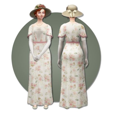 Sims 4 Skirt, Sims 4 Decades Challenge, Tea In The Garden, Sims Stories, Sims 4 Mm Cc, Dress History, Sims 4 Dresses, Sims 4 Mm, Sims Four