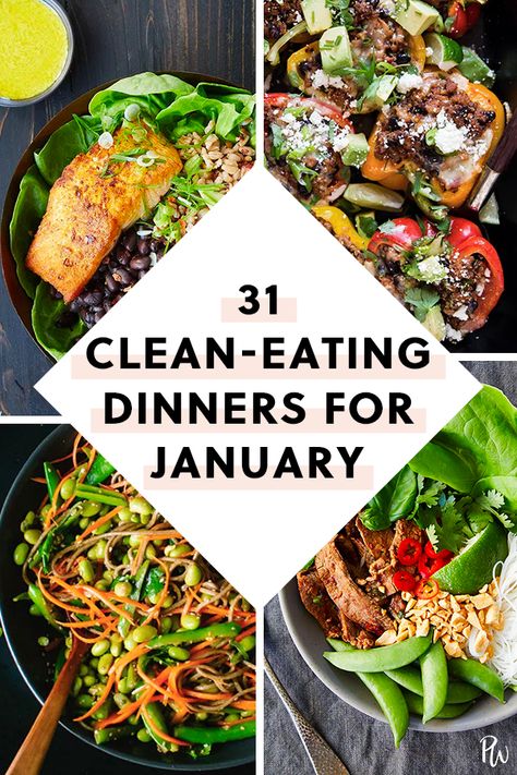 31 Clean-Eating Dinners (That Taste Dirty) to Make Each Night in January #purewow #winter #dinner #easy #recipe #cooking #food #healthy Clean Eating Dinners, Clean Dinner Recipes, Clean Dinners, Winter Cooking, Clean Eating Recipes For Dinner, Clean Eating Dinner, Winter Dinner, Food Dinner, Dinner Easy