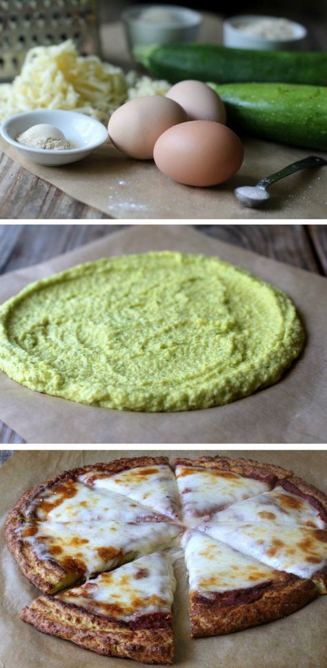 Easy Zucchini Pizza Crust Recipe Extra Zucchini, Zucchini Pizza Crust, Different Types Of Food, Zucchini Pizza, Zucchini Pizzas, Pizza Crust Recipe, Easy Zucchini, Crust Recipe, Idee Pasto Sano