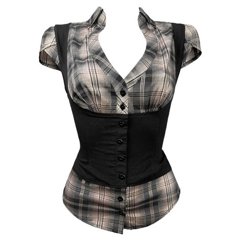 Grunge Dark Academia Top 🦇 ⚔️ striped pattern,... - Depop Under Bust Corset Outfit, Dark Academia Tops, Ocs Outfits, Dark Academia Dresses, Grunge Dark Academia, Twilight Dr, Babydoll Tops, Dress Png, Under Bust Corset