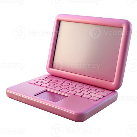 Pink laptop device with empty screen and keyboard 3d illustration Pink Laptop, Tree Saw, Wedding People, Heart Tree, Cityscape Photos, Logo Banners, Nature Backgrounds, Heart With Arrow, Background Banner