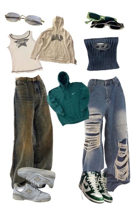 Chunky Marmalade Jeans, Baggy Jeans Outfit 90s Women, Baggy Washed Jeans, Baggy On Baggy Outfit, Earthly Outfits, Girly Tomboy Outfits, 90s Baggy Style, Baggy Jeans Outfit 90s, Baggy Outfit Ideas