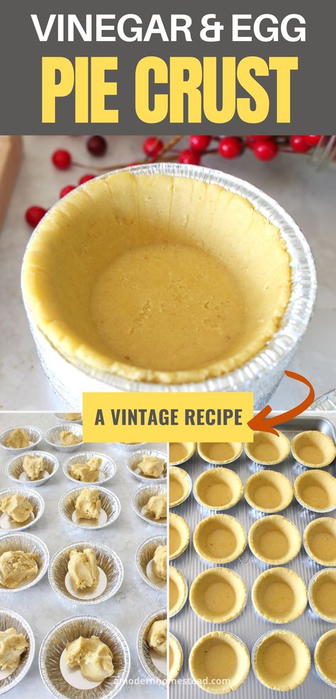 Pie Crust Using Vinegar And Egg, All Shortening Pie Crust, Pie Crust With Egg And Vinegar Recipe, Never Fail Pie Crust Recipe Vinegar, Pie Crust Vinegar, Egg And Vinegar Pie Crust, No Fail Pie Crust Recipe Vinegar, Kitchenaid Pie Crust, Pie Crust Recipe With Egg And Vinegar