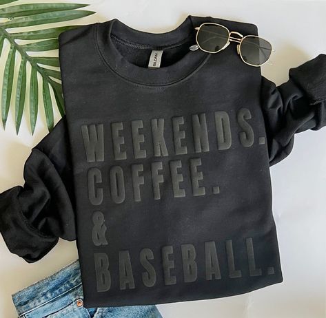 Game Day sweatshirt, baseball mom shirt, baseball sweatshirt, weekends coffee and baseball sweatshirt Embroided Sweatshirt, Game Day Sweatshirt, Sweat Noir, Baseball Sweatshirts, Baseball Mom Shirt, Baseball Mom Shirts, Volley Ball, Sports Mom, Baseball Mom