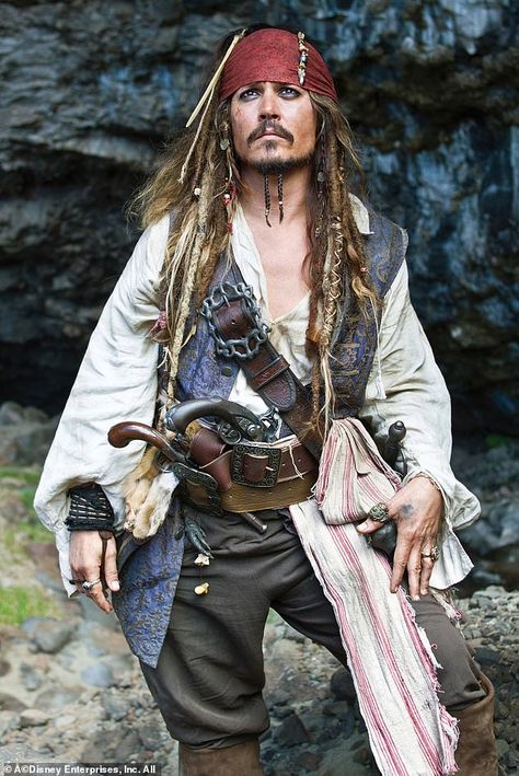 Jack Sparrow Costume, Disney Pirates Of The Caribbean, On Stranger Tides, Disneyland Castle, Captain Jack Sparrow, Pirate Life, Captain Jack, Jack Sparrow, Trends International