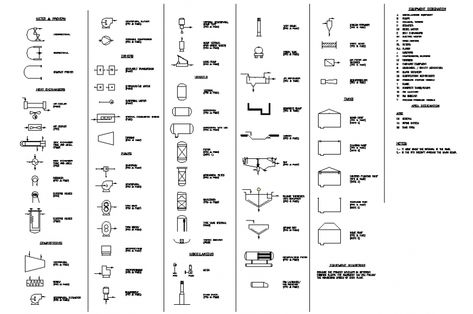 Plumbing equipment designation symbols drawing in dwg file. Plumbing Drawing Plan, Plumbing Symbols, Symbols Drawing, Drawing Symbols, Plumbing Diagram, Symbol Drawing, Isometric Drawing, Drawing Block, Plumbing Drawing