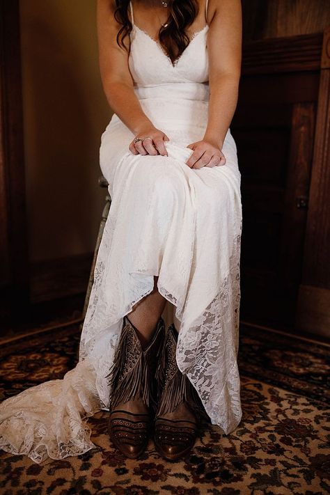 Boho Bridal Boots with Fringe Boots For Bride, Bridal Cowgirl, Boots For Women Cowboy, Santa Cruz Wedding, Boots With Fringe, Casual Bride, Big Sur Elopement, Cowboy Santa, Bride Ideas