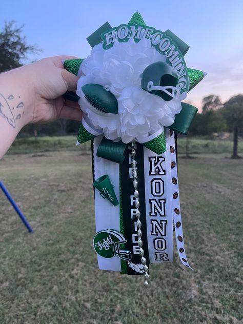 Small Garter Homecoming, Small Homecoming Garter, Garters Homecoming For Guys, Garter Homecoming, Football Garter, School Mums, Homecoming 2023, Hoco Mums, Football Mums