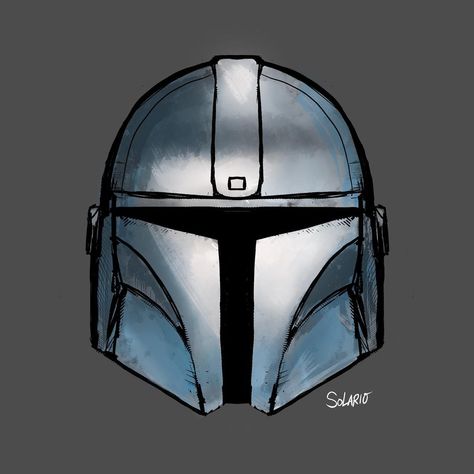 Mando Helmet Drawing, Mando Helmet, Helmet Drawing, Mandalorian Helmet, Star Wars Crafts, Small Store, Mask Drawing, Helmet Paint, Star Wars Jokes